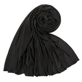CraftsFabrics 180 cm x 80 cm Damen-Hijab-Schal aus bequemer Baumwolle, hochelastisch, muslimischer Schal, Jersey-Hijab-Kopftuch